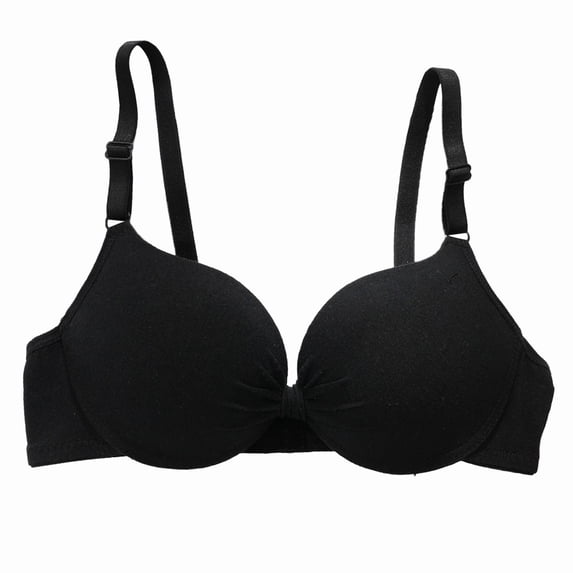 WCJM Women Br Nylon,Spandex Green A Bra For Women Front Buckle Underwear Full Coverage Padded Wireless Plus Size Thin Stretchable Tank Top Bra