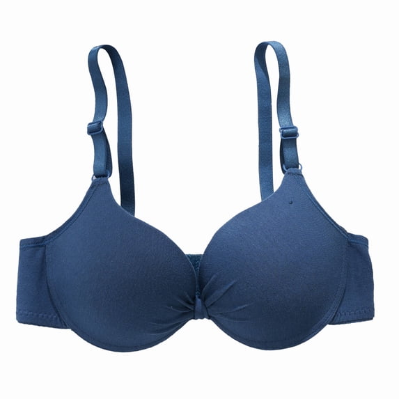 WCJM Women Br Nylon,Spandex Green A Bra For Women Front Buckle Underwear Full Coverage Padded Wireless Plus Size Thin Stretchable Tank Top Bra