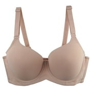 WCMZJ Full Coverage Convertible Unlined Bra for Women with Underwire Plus Size Comfortable Underwire T Shirt Bras Beige XXL