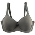 thumbnail image 1 of WCMZJ Full Coverage Convertible Unlined Bra for Women with Underwire Plus Size Comfortable Underwire T Shirt Bras Gray XXL, 1 of 6