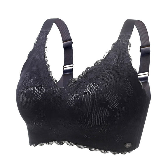 WCMZJ Lace Bras for Women Wireless with Support and Lift Full Coverage Push Up No Underwire Breathable Everyday Bralette