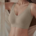 thumbnail image 1 of WCMZJ Plus Size Bras for Women No Underwire Full Coverage Everyday Bras Comfortable Wireless Padded Bras Beige M, 1 of 5