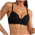 thumbnail image 1 of WCMZJ Push Up Bras for Women Plus Size Sexy Lace Cleavage Extra Padded Plunge Bra Underwire Everyday Underwear, 1 of 9