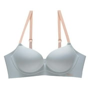 WCMZJ Seamless T-Shirt Bras for Women Back Smoothing Comfort Lightly Padded Bra Support Wireless Everyday Bras