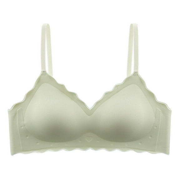 WCMZJ Seamless Wireless Bra for Women Classic Jelly Strip Lift Everyday Bra Soft and Comfortable T-Shirt Bra