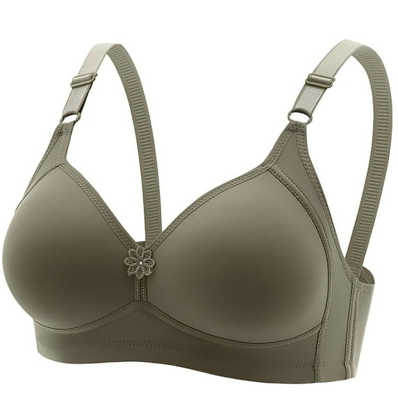 WCMZJ Sports Bras for Women Bralettes for Women with Support Sexy Lingerie Support Bras for Older Women Lift No Underwire Army Green XXL