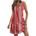 thumbnail image 1 of WCMZJ Summer Dresses for Women 2025 Casual V Neck Sleeveless Sundresses Boho Tank Dress Beach Dresses with Pockets Multicolor L, 1 of 5