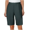 thumbnail image 1 of WCMZJ Women's Bermuda Shorts Plus Size Long Casual Summer Knee Length Pull On Lounge Shorts with Pockets, 1 of 7