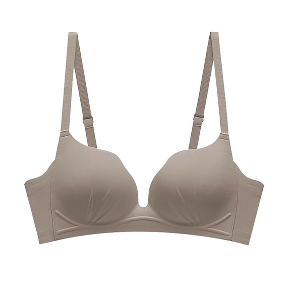 WCMZJ Women's Seamless Bras No Underwire V Neck Push Up Bras Soft Wireless Comfort Bralettes Full Coverage No Trace Beauty Back Everyday Bra