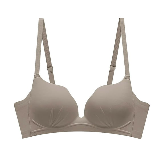 WCMZJ Women's Seamless Bras No Underwire V Neck Push Up Bras Soft Wireless Comfort Bralettes Full Coverage No Trace Beauty Back Everyday Bra