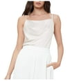 thumbnail image 1 of WCMZJ Women's Spaghetti Straps Square Neck Satin Camisole Casual Silk Camisole Summer Sleeveless Cool Loose Blouses, 1 of 5