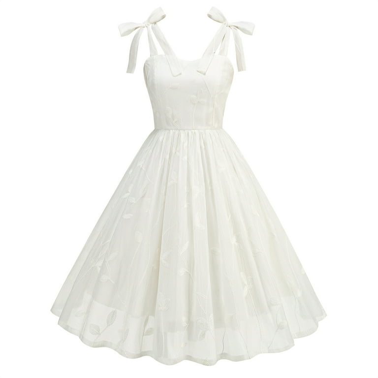 Wcmzj Women's Tie Strap Tulle Prom Dresses Sweetheart Floral Embroidery Dress Short Formal Party Mini Homecoming Dresses White M Wcmzj Women's Tie Strap Tulle Prom Dresses Sweetheart Floral Embroidery Dress Short Formal Party Mini Homecoming Dresses White M