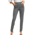thumbnail image 1 of WCMZJ Womens Dress Pants Work Business Skinny Leg Pants Office High Waisted Slacks Slim Fit Casual Trousers with Pockets Gray L, 1 of 8