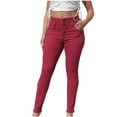 thumbnail image 1 of WCMZJ Womens High Waisted Skinny Jeans Stretch Butt Lifting Jeans Casual Classic Denim Trousers Button Down Pants with Pockets, 1 of 5