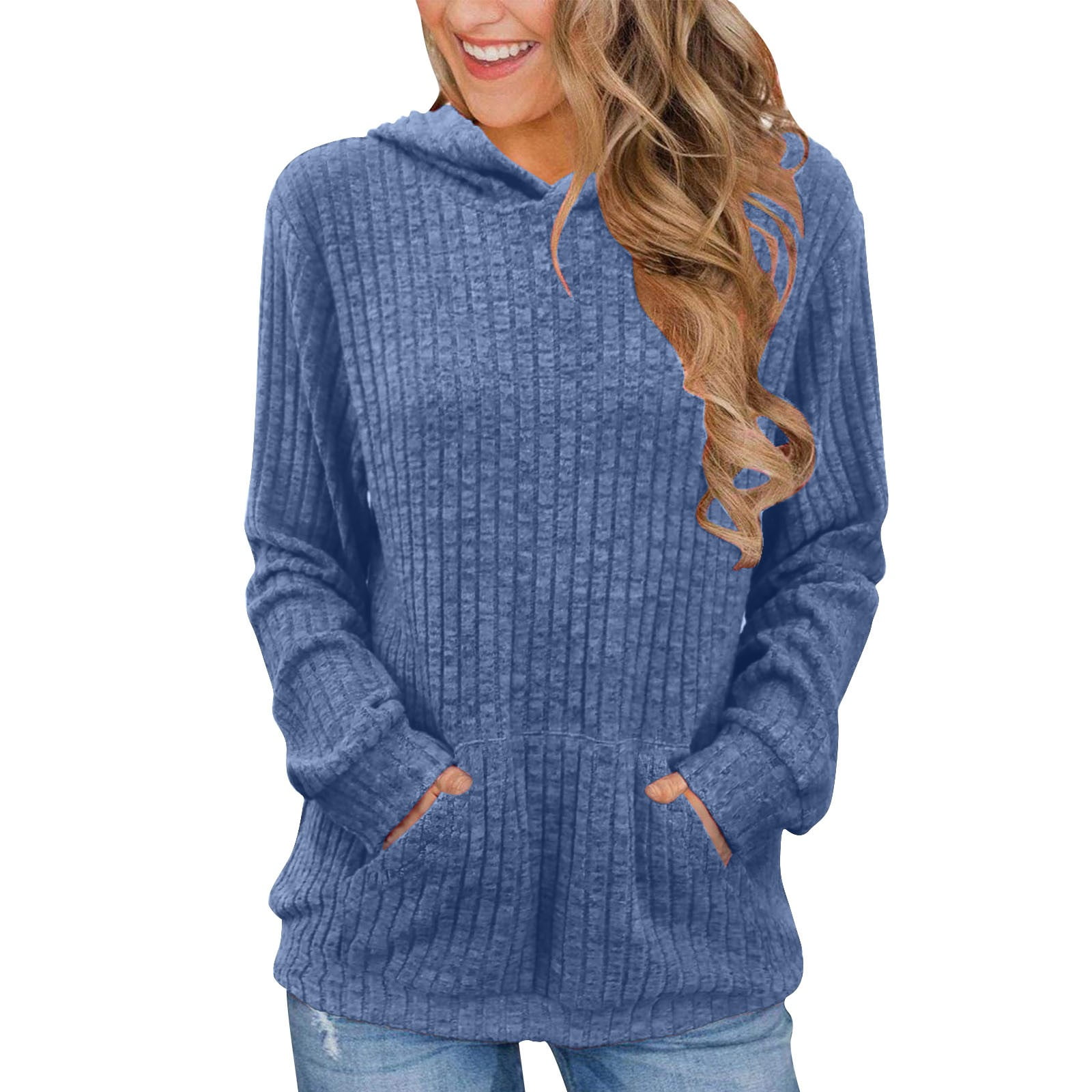 Women's Long Sleeve 1/4 Zip Floral Pullover Kangroo Pocket Tops Sweatshirt main image 0