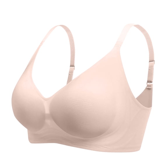 WCMZJ Womens Seamless Minimizer Bra Mesh Full Coverage Padded Lift Support Push Up Soft Smoothing Wireless Bra for Women