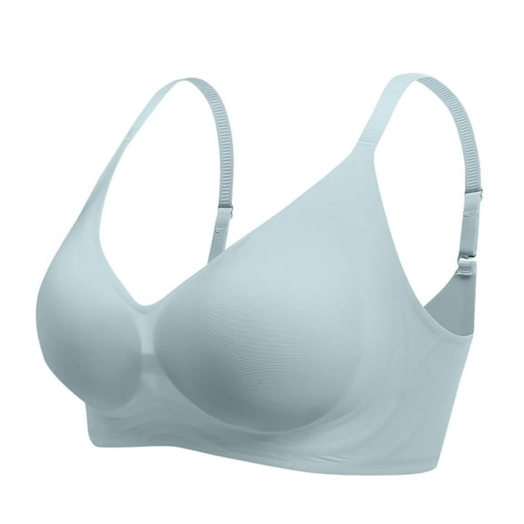 WCMZJ Womens Seamless Minimizer Bra Mesh Full Coverage Padded Lift Support Push Up Soft Smoothing Wireless Bra for Women