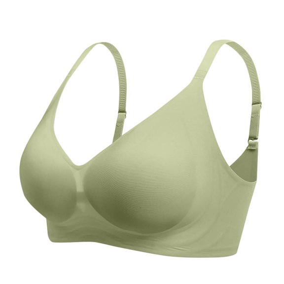 WCMZJ Womens Seamless Minimizer Bra Mesh Full Coverage Padded Lift Support Push Up Soft Smoothing Wireless Bra for Women