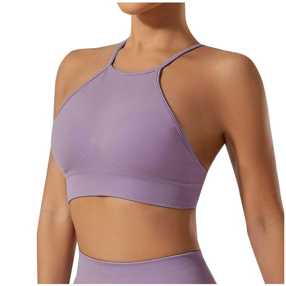 WCMZJ Y Back Sports Bra for Women Low Impact Racerback Workout Bras Sexy Spaghetti Thin Straps Yoga Bras with Removable Pads