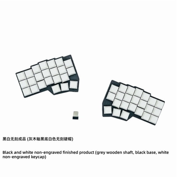 WCORNE V4.1 Wireless Split Ergonomic Keyboard, 2.4G VIAL Programmable Mechanical Keyboard with Hot-Swappable Switches