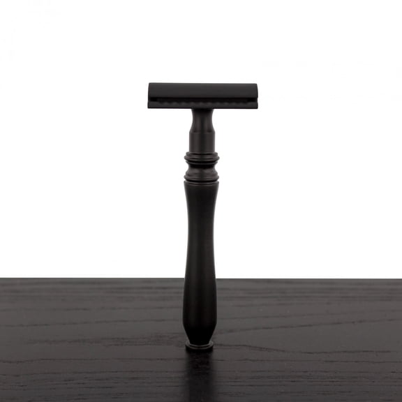 WCS Midnight Collection Razor 77B, Black Stainless Steel-WCS Exclusive Closed Comb (Lithe)