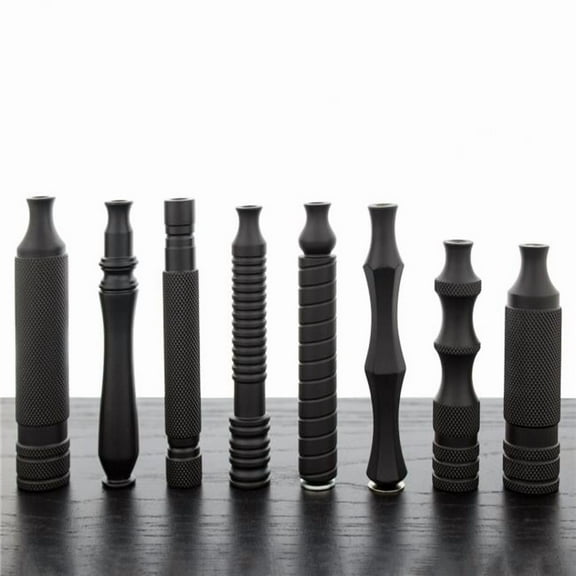 WCS Midnight Collection Stainless Steel Black Razor Handles-175B