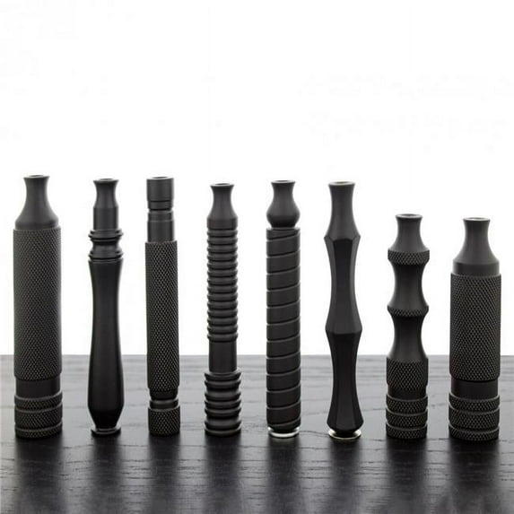 WCS Midnight Collection Stainless Steel Black Razor Handles-77B