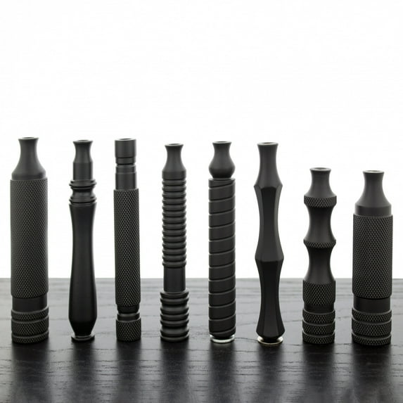 WCS Midnight Collection Stainless Steel Black Razor Handles-78B