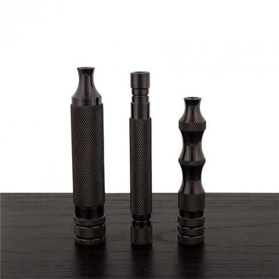 WCS Titanium Collection Razor Handles Black-WCS Titanium Collection Razor Handle 78BT