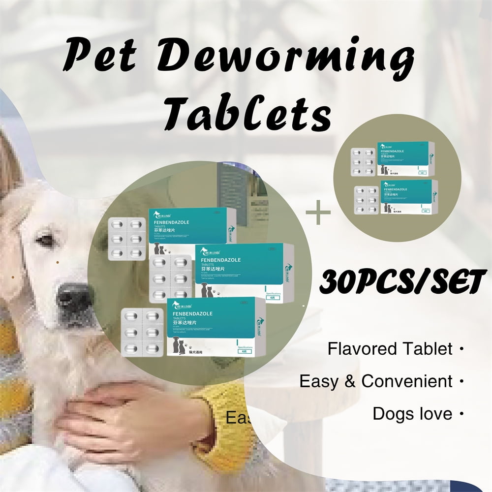 WCUCV Cat Tapeworm Dewormer, Canine Dewormer Dogs 5 Cat Wormer for All Worms6 Capsules Pet