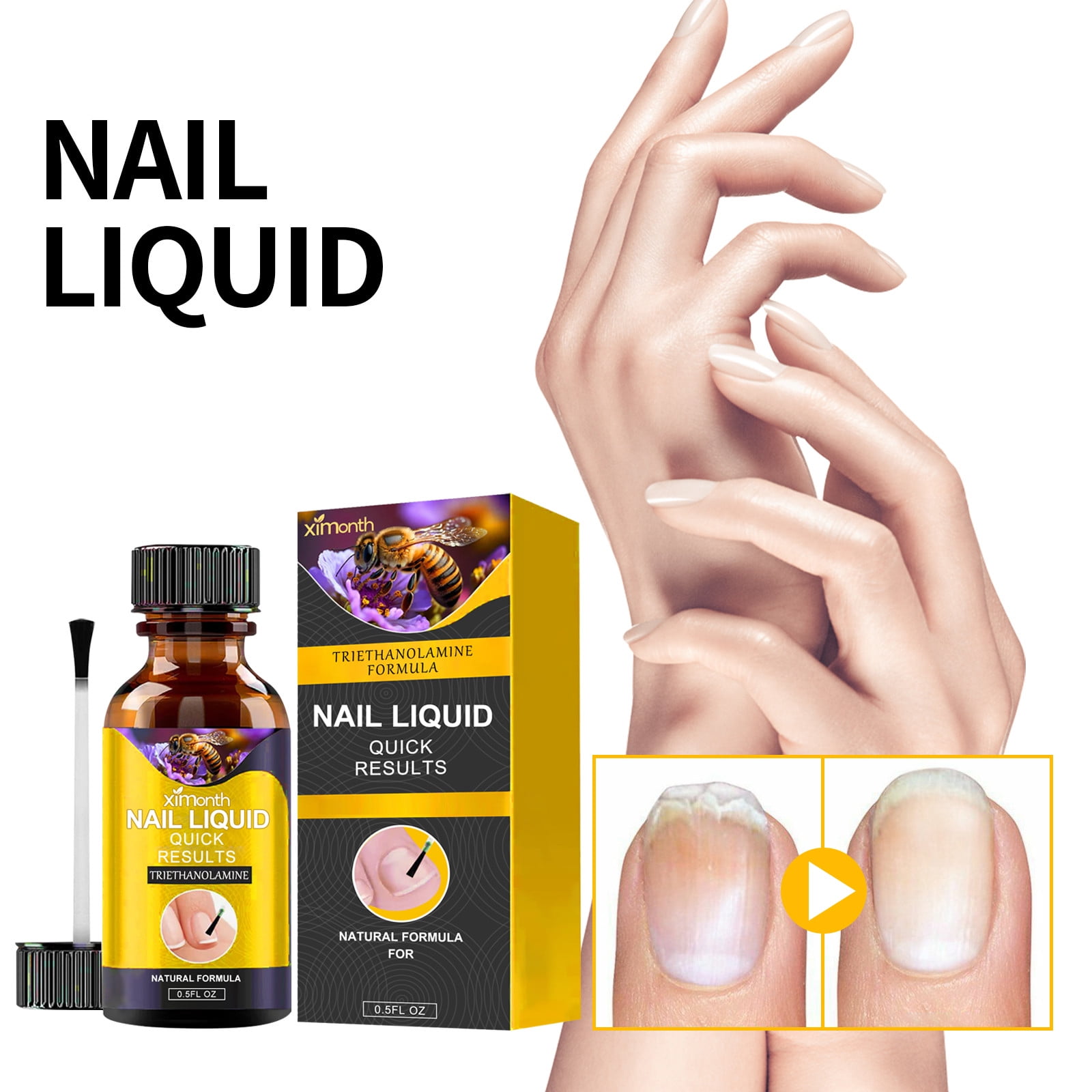 WCUCV Stop Nail Biting, Bee V Enom Onychomycosis Care Solution