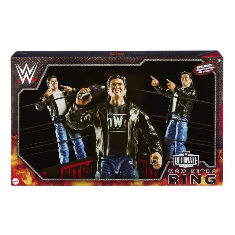 WCW Nitro Real Scale Wrestling Ring Playset w/ Eric Bischoff WCW Nitro Real Scale Wrestling Ring Playset w/ Eric Bischoff