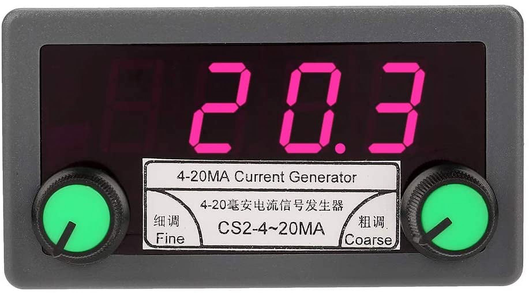 WCX 4-20mA Current Signal Generator, Digital Current Analog Signal Generator Coarse Fine Tuning Constant Current Output-0614