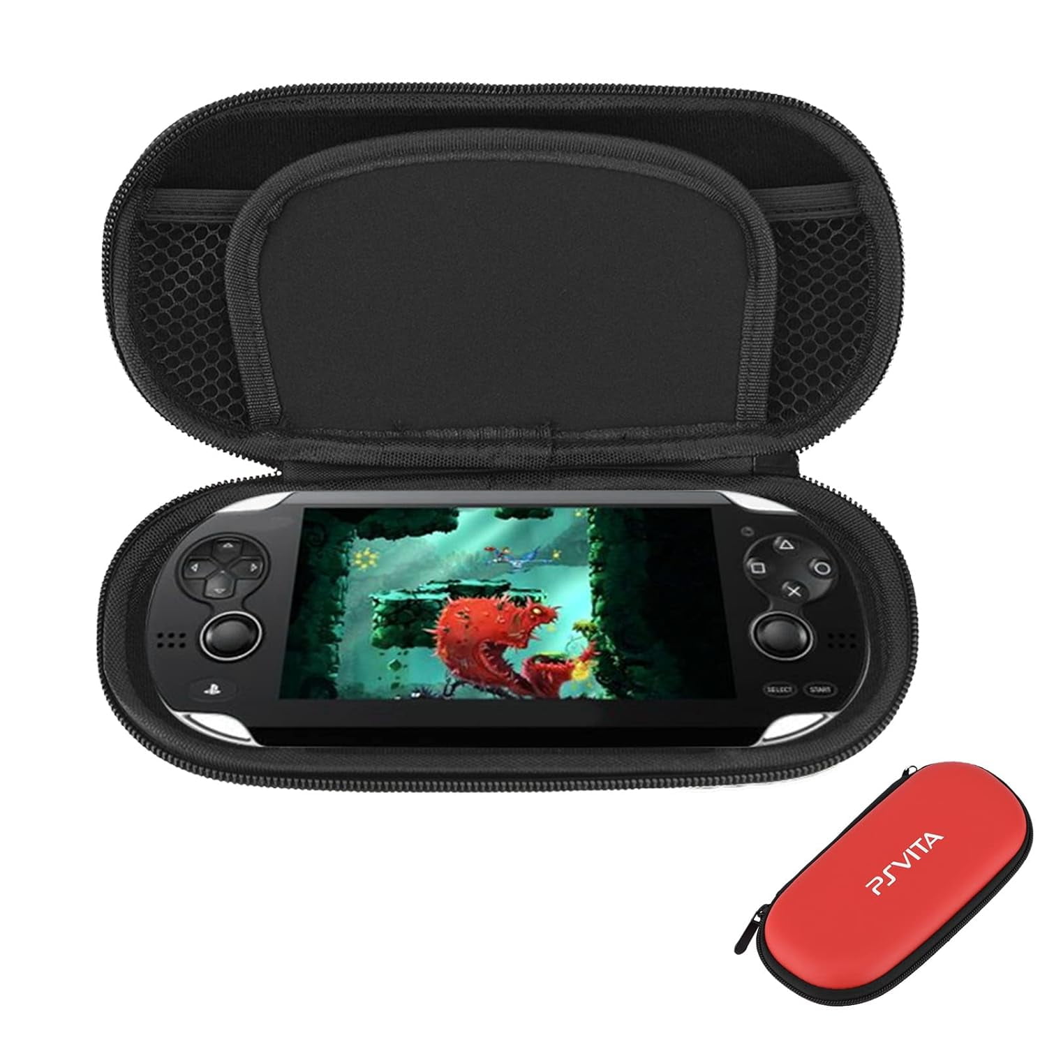 WCX Carrying Case for PS Vita Portable Travel Hard Shockproof Case for Protective PS Vita red 0614 Walmart