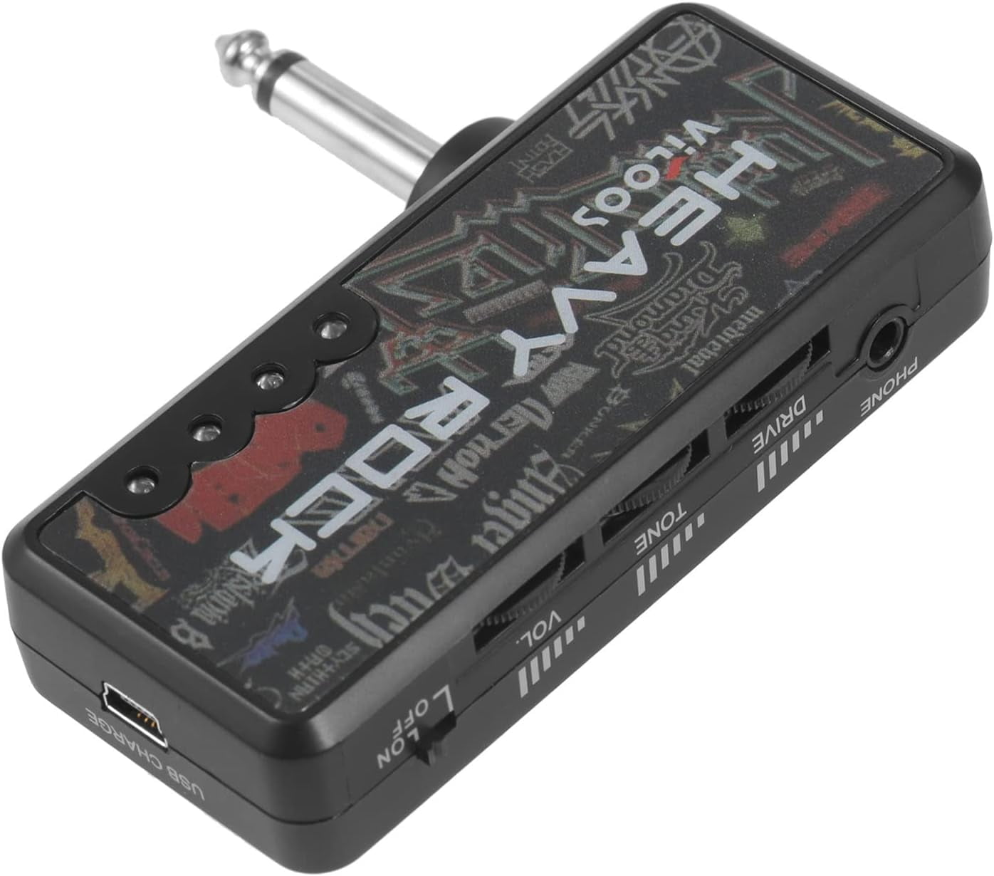 WCX Electric Guitar Plug Mini Headphone Amp Amplifier Heavy Rock