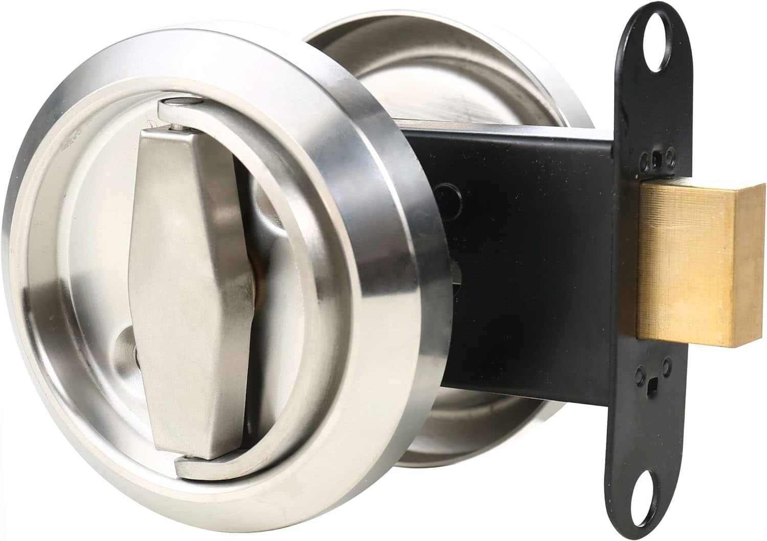 WCX Invisible Door Knob Lock Double Sided Doorlock Latch with Round ...