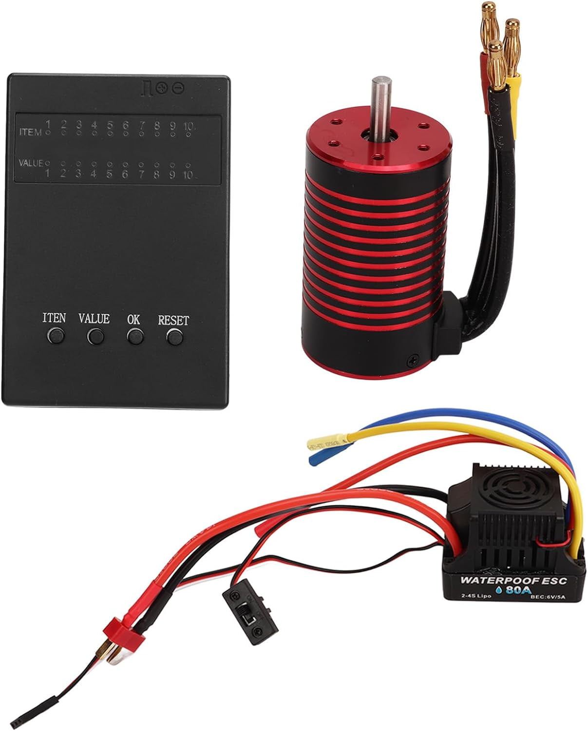 WCX Remote Control Car Brushless Motor, 4 Poles 12 Slots Rotor Low