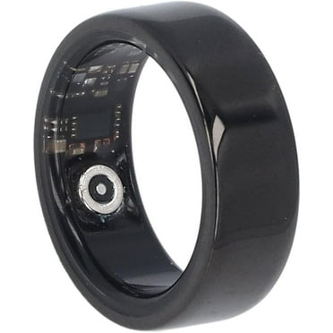 WCX Smart Ring, Smart Health Ring Health Tracker, Sleep Monitoring Step Counting IP68 Waterproof Smart Ring Fitness Tracker with APP for Men and Women Black-0614