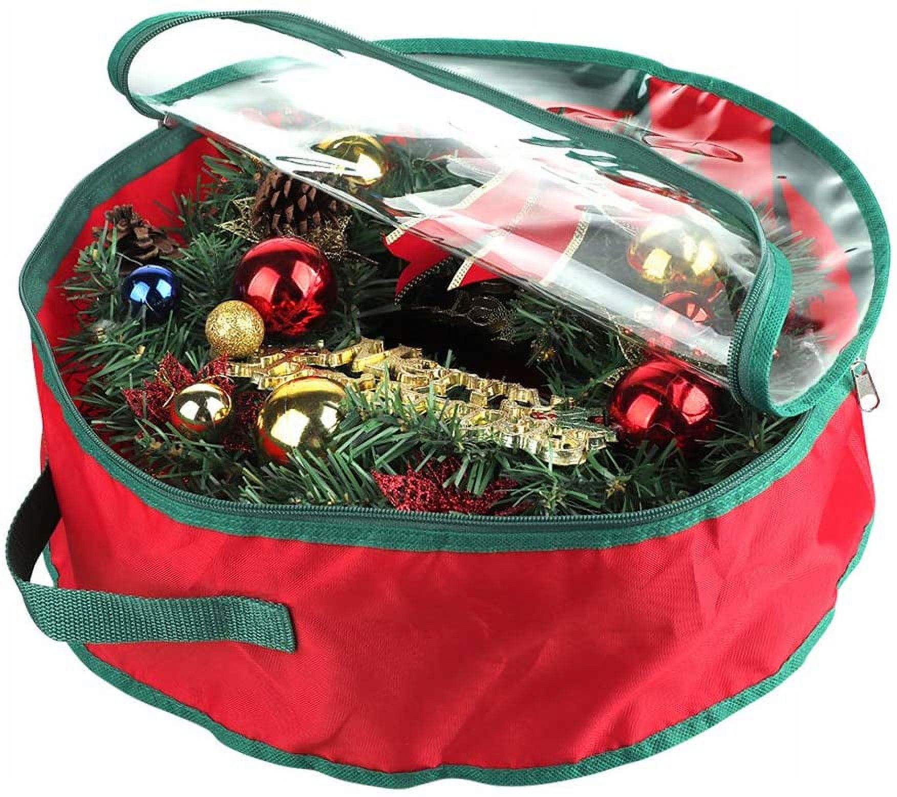 Zhsx Waterproof Christmas Xmas Wreath Storage Bag Tear Resistant Xmas | Desertcart