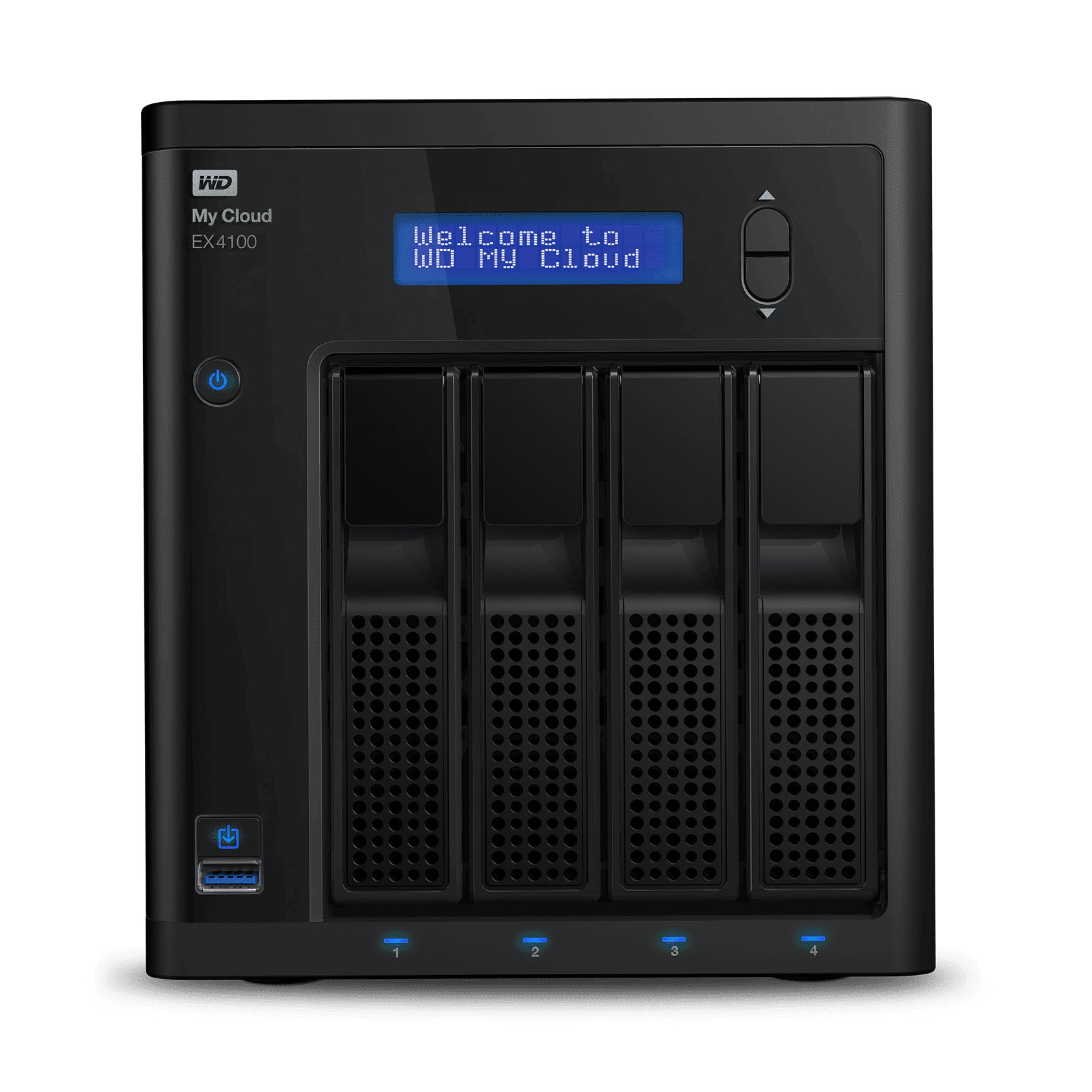 WD My Cloud EX4100 WDBWZE0080KBK - NAS server - 4 bays - 8 TB