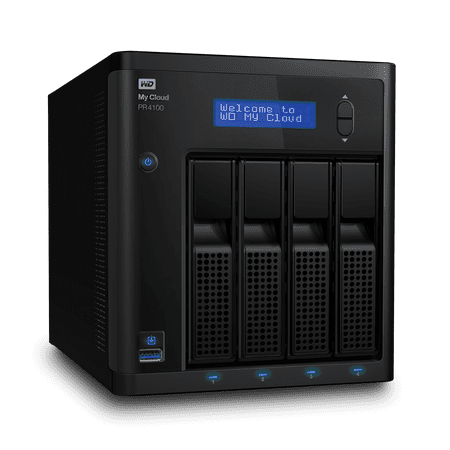 WD 0TB My Cloud PR4100 Pro Series Diskless Media Server with Transcoding, NAS - Network Attached Storage
