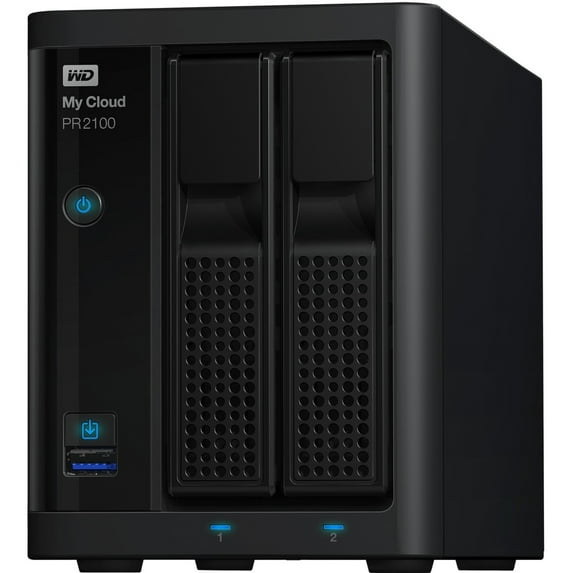 WD 12TB My Cloud PR2100 Pro Series Media Server with Transcoding, NAS, Network Attached Storage