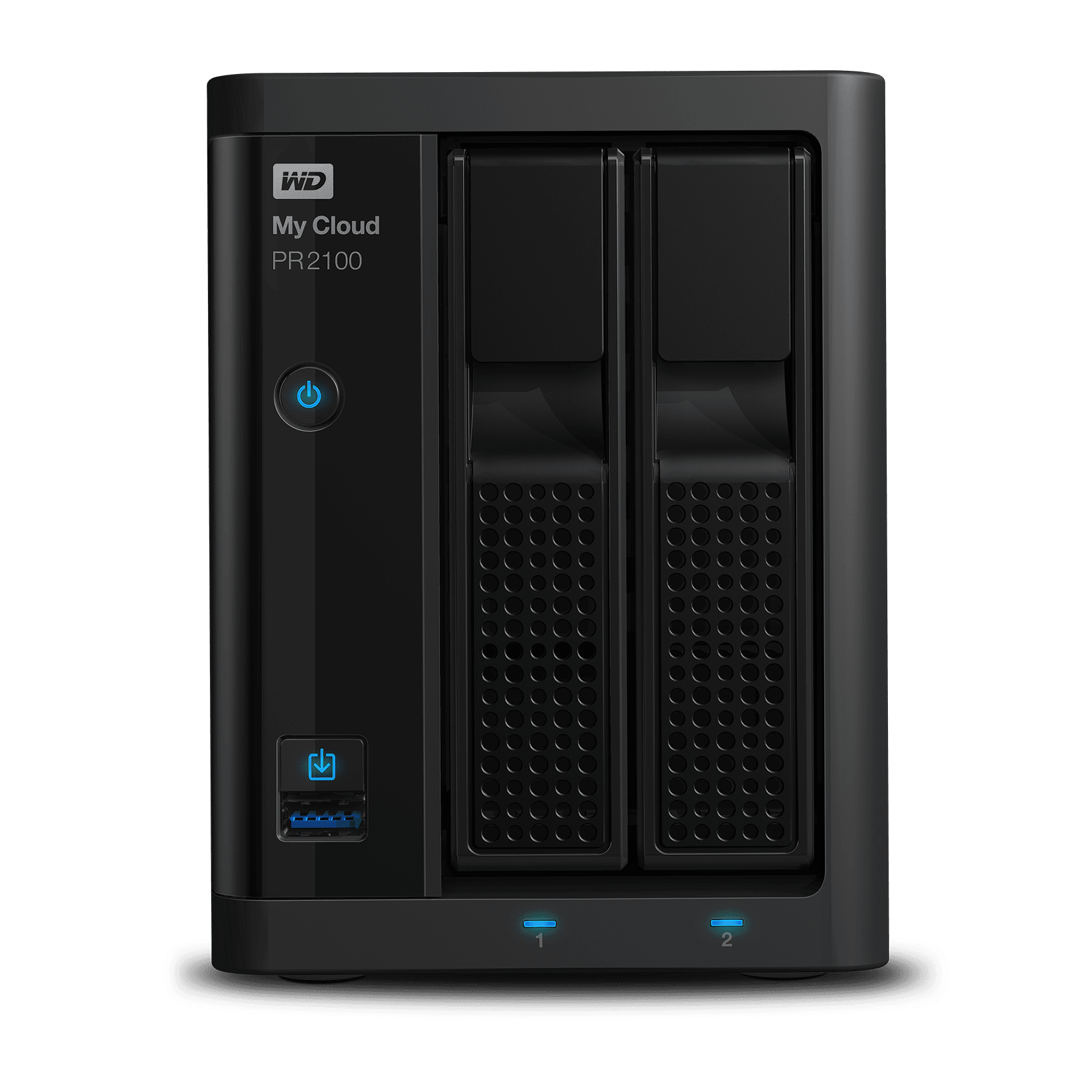 WD 12TB My Cloud Pro Series PR2100, 2Bay Network Attached Storage WDBBCL0120JBKNESN