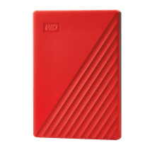 WD 1TB My Passport, Portable External Hard Drive, Red - WDBYVG0010BRD-WESN