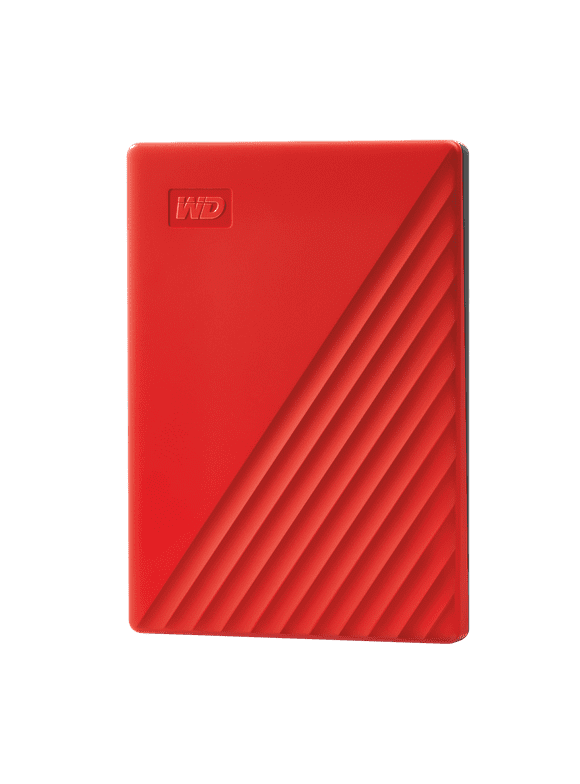 WD 1TB My Passport, Portable External Hard Drive, Red - WDBYVG0010BRD-WESN