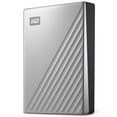 WD 1TB My Passport Ultra, Silver, Portable External Hard Drive, backup