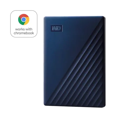 WD 2TB Drive for Chromebook USB 3.2 Gen 1, 2.5" Portable External Hard Drive HDD - WDBB7B0020BBL-WEWM