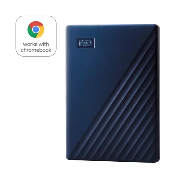 WD 2TB Drive for Chromebook USB 3.2 Gen 1, 2.5" Portable External Hard Drive HDD - WDBB7B0020BBL-WEWM