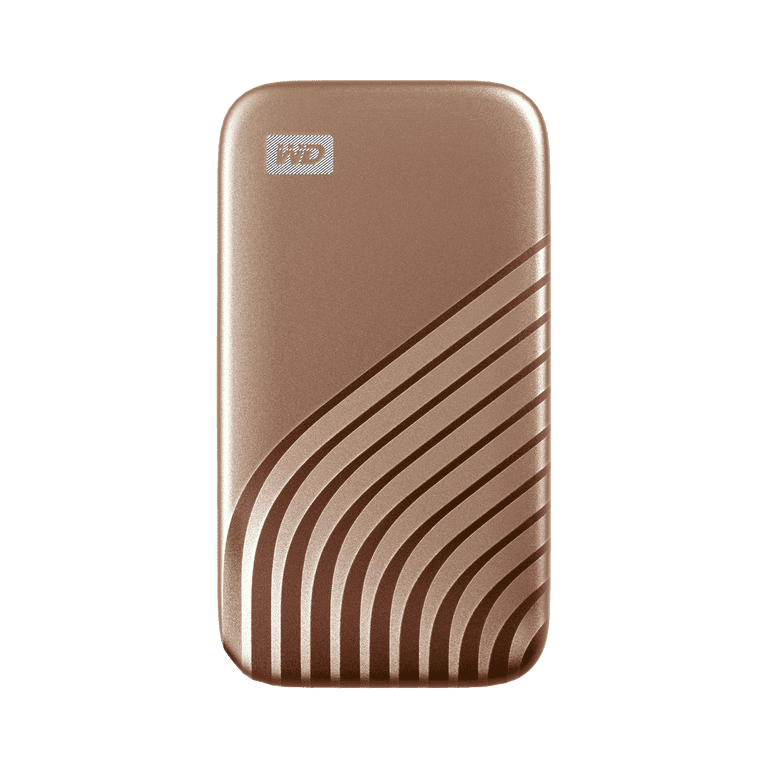 WD My Passport SSD 2TB ゴールド WD 2TB My Passport SSD, Portable Storage, USB Memory Backup for