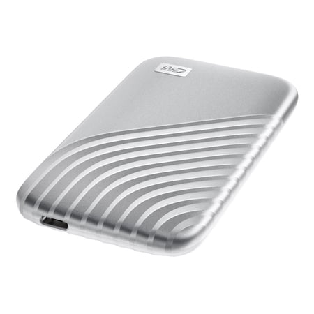 WD My Passport SSD WDBAGF0020BSL - SSD - encrypted - 2 TB - external (portable) - USB 3.2 Gen 2 (USB-C connector) - 256-bit AES - silver